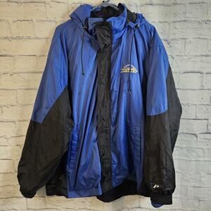 Vintage 90s Pro Player St Louis Rams NFL Coat Jacket Size Large Lined 3n1